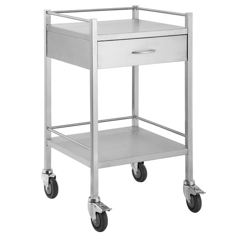 Stainless Trolley One Drawer Pacific Medical