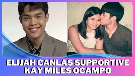 ELIJAH CANLAS TALKS ABOUT RELATIONSHIP WITH MILES OCAMPO YouTube