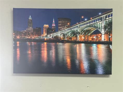 Cleveland Skyline Canvas Art - Etsy