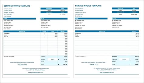 Free Invoice Template For Google Docs - Templates : Resume Designs #VP10qy3vwK