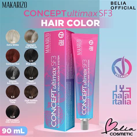 jual belia makarizo professional concept ultimax hair color sf ml