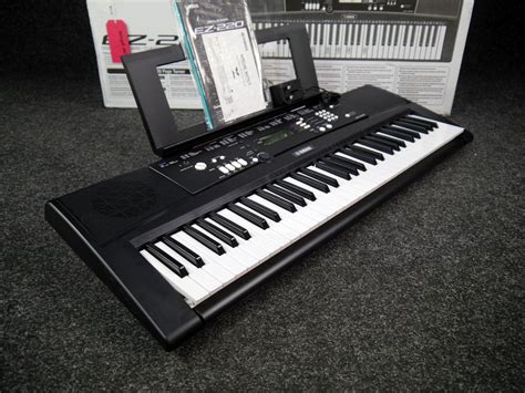 Yamaha EZ 220 Portable Keyboard W Box PSU Ex Demo Rich Tone Music