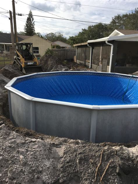 Semi-Inground Pool Installation Orlando – Central Florida Above Ground Pools