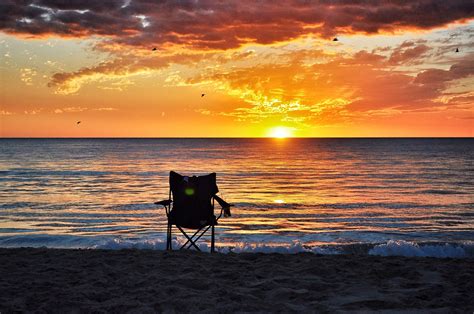 Sunset Ocean Chair - Free photo on Pixabay