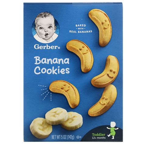 Gerber Banana Baby Food Cookies For 12 Months And Above 142 G Kyno Baby