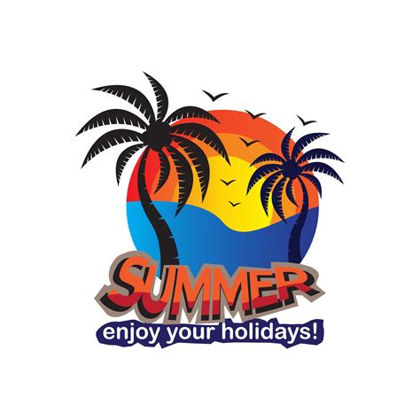 Summer logo template vector illustration 7797504 Vector Art at Vecteezy