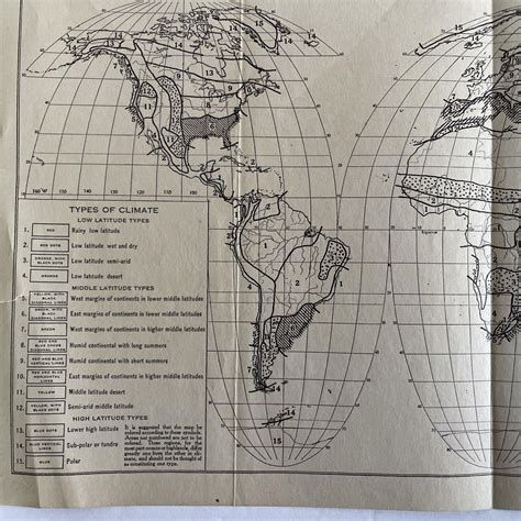 Old Map Climatic Regions of the Continents | #4694976652