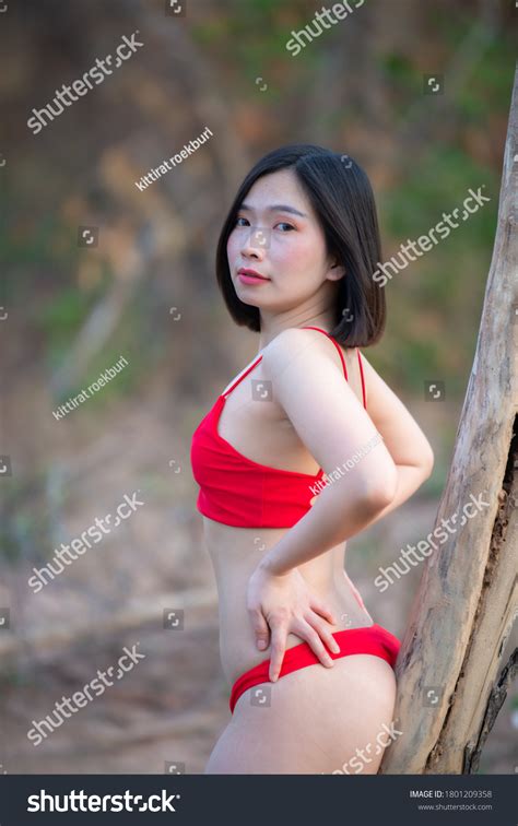 Portrait Asian Sexy Woman Wear Bikini Stock Photo Shutterstock