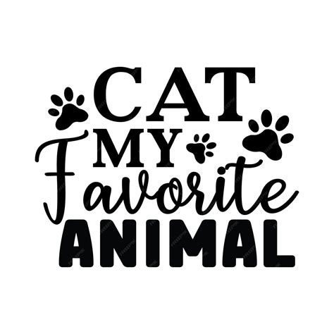 Premium Vector | Cat my favorite animal