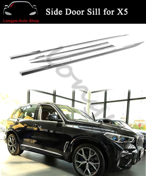 Fits For Bmw X5 G05 2019 2020 Side Door Sill Trim Mouldings Bar Plate