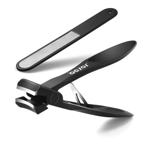 BEZOX Fingernail and Toenail Trimmers - Thick Nail Clippers with Metal ...