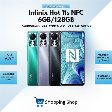 Jual Infinix Hot 11S NFC 6GB 128GB Smartphone Garansi Resmi Di Seller Shopping Shop Cileungsi
