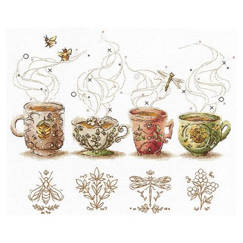 Tea Connoisseurs Cross Stitch Kit Code C 10 Andriana Buy Online On