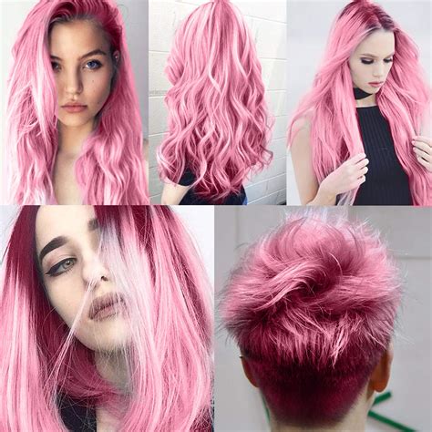 Temporary Hair Wax Color, SOVONCARE Pink Hair Dye Styling Cream ...