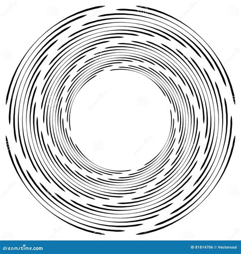 抽象单色螺旋，与辐形的漩涡，放热圈子 向量例证 插画 包括有 转动 螺旋 离心机 单色 皇族 分割 81814706
