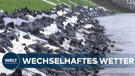 Deutschland Sturmfluten Und Hochwasser Angespannte Wetter Lage In