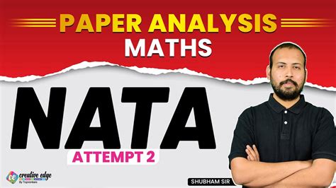 NATA II Attempt 2023 Live Paper Analysis NATA Maths Paper Review