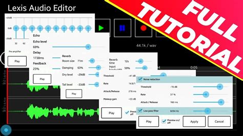 Lexis Audio Editor Full Tutorial Video Motvational Video Ke Liye Echo