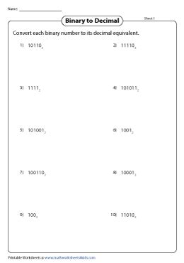 Binary To Decimal