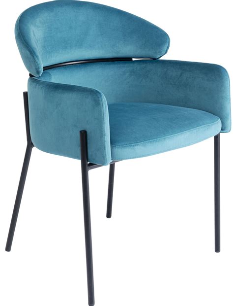 Silla rep Alexia Velvet azul KARE España