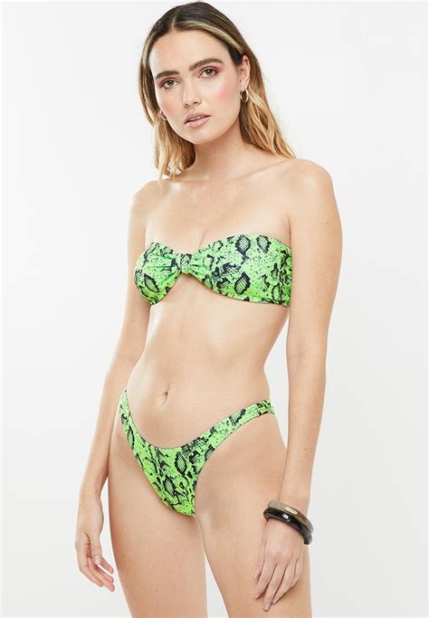 Snake Bikini Set Neon STYLE REPUBLIC Bikinis Superbalist