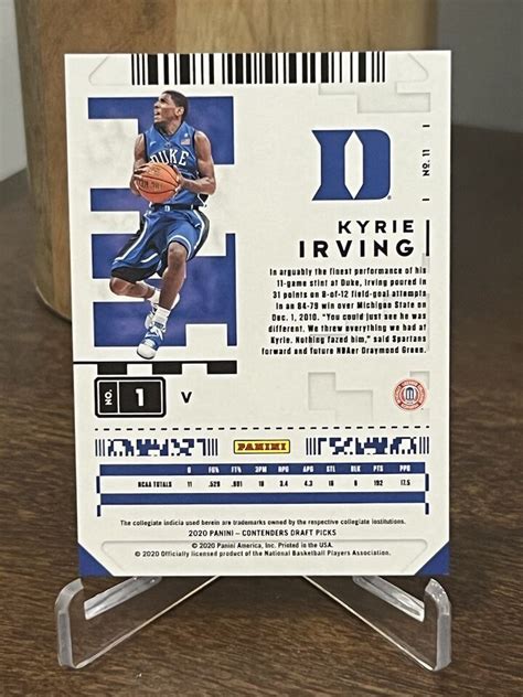 Panini Contenders Draft Picks Conference Ticket Variation Kyrie