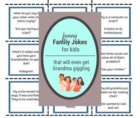 20 Funny Family Jokes to Share With Everyone PRINTABLE