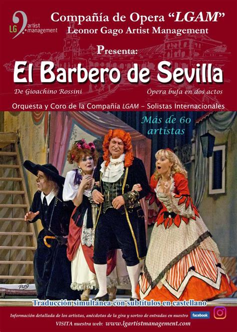 Ópera El Barbero de Sevilla Pasea Torrelavega