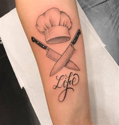 Pin By Deepak Reghu On Band Culinary Tattoos Chef Tattoo Hand Tattoos