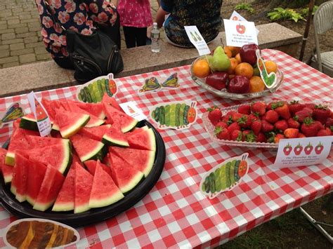 Very Hungry Caterpillar Fruit Table | Fruit creations, Fruit, Science ...