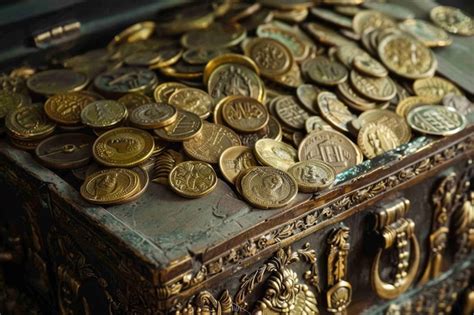 Premium Photo A Treasure Chest Full Of Gold Coins