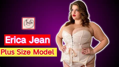 Erica Jean 🇺🇸 American Beautiful Curvy Plus Size Model Gorgeous Fashion Model Biography