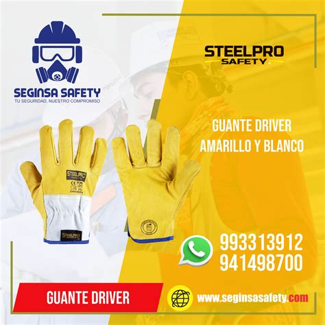 GUANTE CUERO DRIVER STEELPRO SEGINSA SAFETY