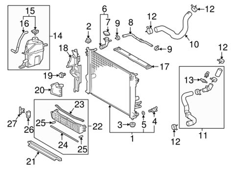 Radiator Support For Toyota Camry Oem Genuine Toyota Parts