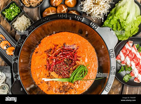 Spicy Hot Pot Stock Photo Alamy