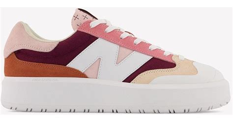 New Balance Ct Low Top Sneakers In Burgundy With Pink Haze In Red Lyst