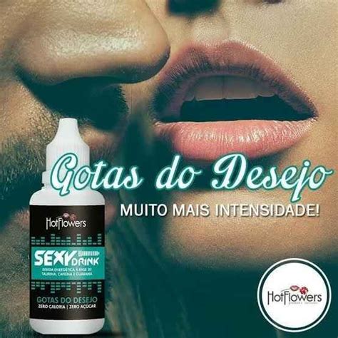SEXY DRINK GOTAS DO DESEJO ML DA HOT FLOWERS Sorvete Quente Moda Intima E Sex Shop Loja Virtual