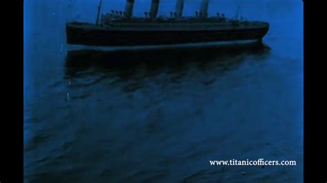 Full side view of the Titanic Model from "In Nacht und Eis". (Also a ...