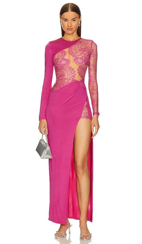 Michael Costello X Revolve Hillary Gown In Pink Lyst