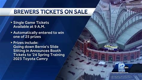 Milwaukee Brewers single game tickets go on sale