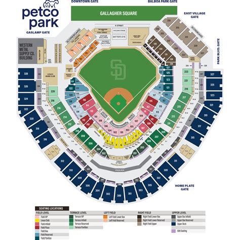 Petco Park Seat Location San Diego Padres – Petco Park