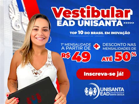 Ead Unisanta Lança Novos Cursos De Graduação E Abre Inscrições Para