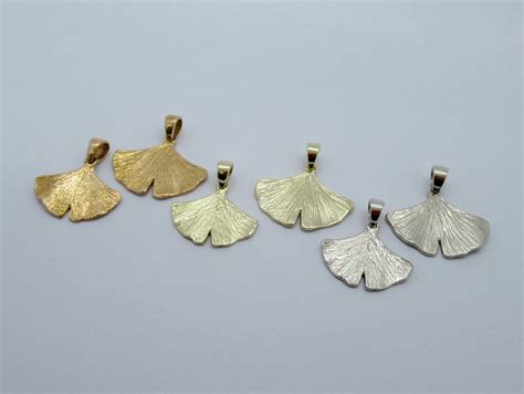 Anhänger "Ginkgo Winter" (585/000 Weißgold) online kaufen ...