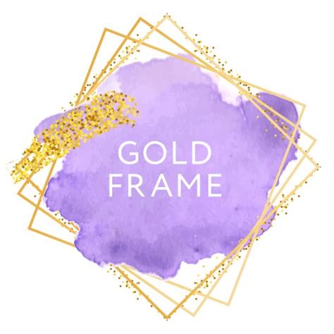 Pink Rose Nude And Golden Brush Strokes In Gold Vector Image