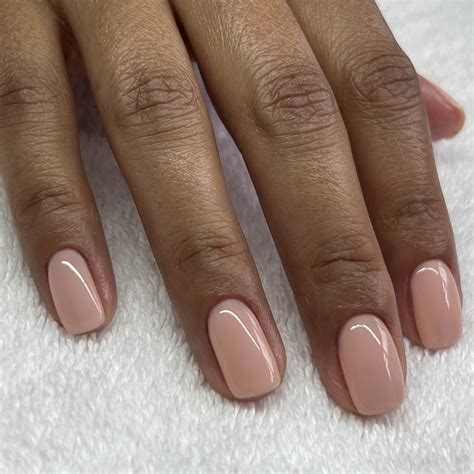 Amazon Nude Press On Nails Short Medium Square Glue On Nails Set Solid Color Fake Nails