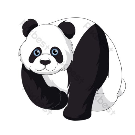 Dibujo Panda Gigante Clipart Elementos Graficos Plantilla Psd Images