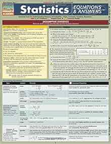 Statistics Equations Answers Quickstudy Academic Inc Barcharts