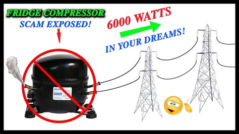 Fridge Compressor Turned Into 220v Electric Generator Exposed Youtube