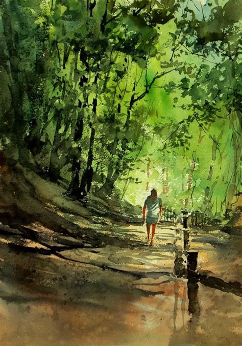 Kazuo Kasai Leave Me Alone With Images Watercolor Landscape