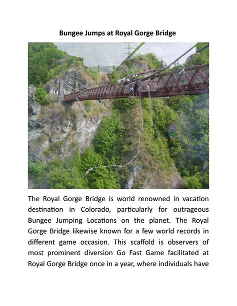 Bungee jumps at royal gorge bridge by Avinash kumar - Issuu